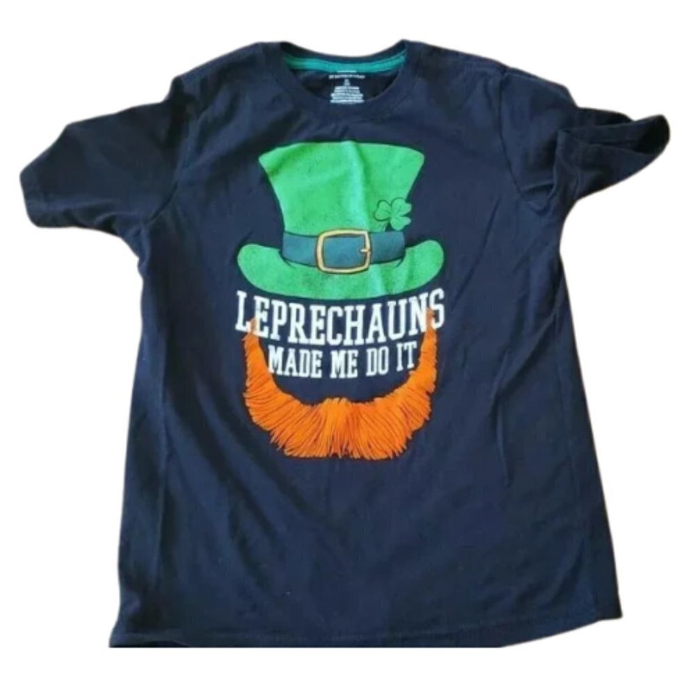 Leprechauns made me do it kids t-shirt